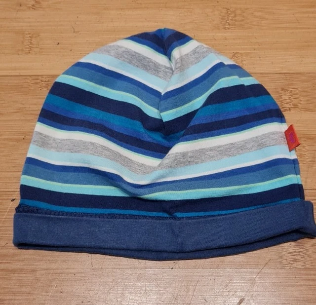 Berretto In Pile Gallo Per Bambino - Blu Con Righe Multicolor, Taglie 5-12 Anni