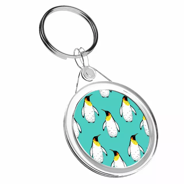 1 x Emperor Penguins Bird Arctic - Keyring IR02 Mum Dad Birthday Gift #13218