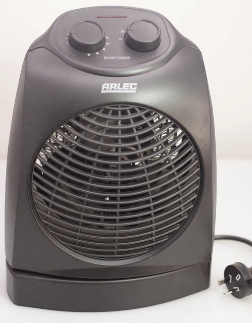 ARLEC FH810BK 2400W Black Oscillating Fan Heater Adjustable Thermostat  Control $29.70 - PicClick AU