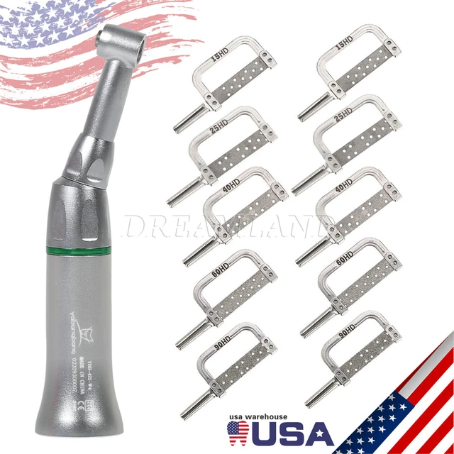 Dental 4:1 Interproximal Reciprocate Strip Contra Angle Handpiece IPR Kit