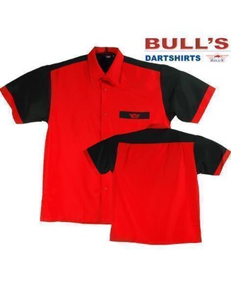 Darts Chemise Maillot Fléchettes BULLS Bulls Nl Dartshirt Bleu-Noir 