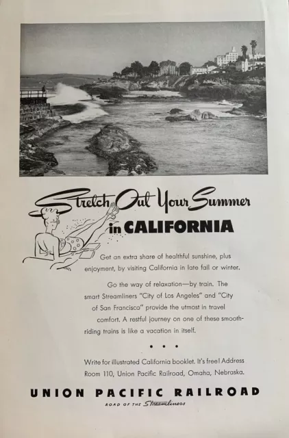Vintage 1950s Union Pacific Railroad Ad