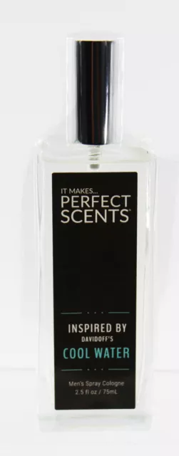 Perfect Scents Inspired by Cool Water for Men Spray Cologne 2.5 fl oz Unboxed