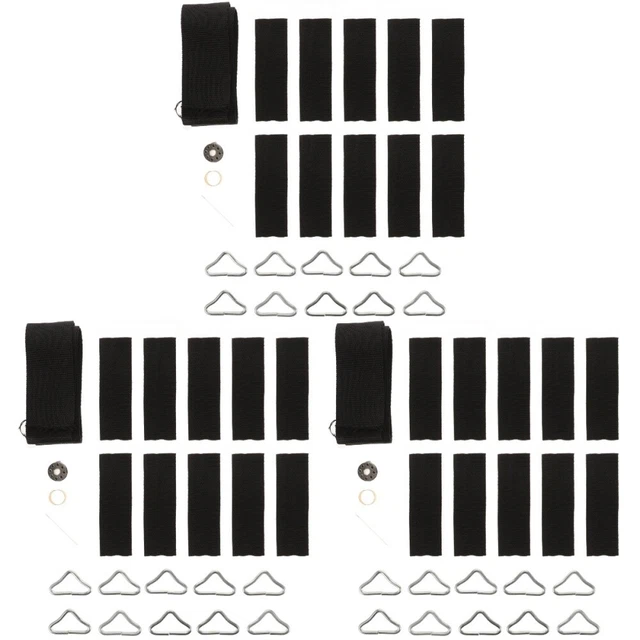 3 SETS TRAMPOLINE Repair Kit Polyester Child Tool Replacement Springs £
