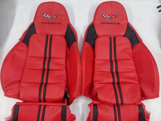 Fits Corvette C6  2005-2011 Synthetic Leather Replacement Sports Seat cover