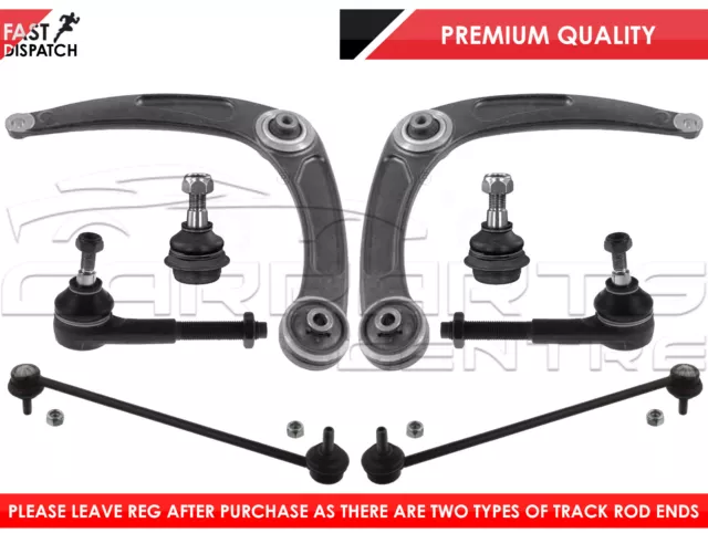 For Peugeot Rcz Front Lower Wishbone Arms Links Ball Joints Track Tie Rod Ends