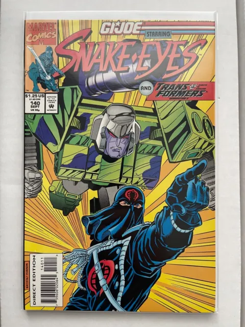 G.I. Joe 140 141 142 Marvel Comics 1993 Snake Eyes Transformers Low Print Run