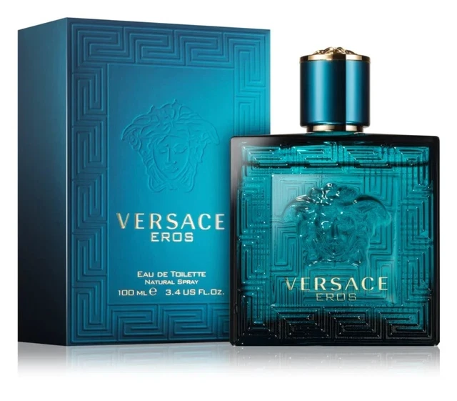 Versace Eros Da Uomo Eau De Toilette Spray 100 Ml Passione Bellezza Seduzione
