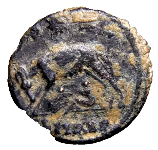 VRBS URBS ROMA. Æ Reduced Follis (17mm, 3.08 gm) Alexandria mint Roman Coin wCOA