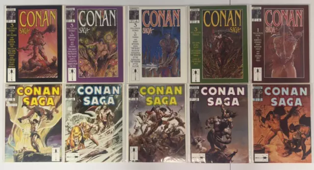 Conan Saga #5-14 COMPLETE RUN Marvel 1987 Lot of 8 HIGH GRADE NM-M