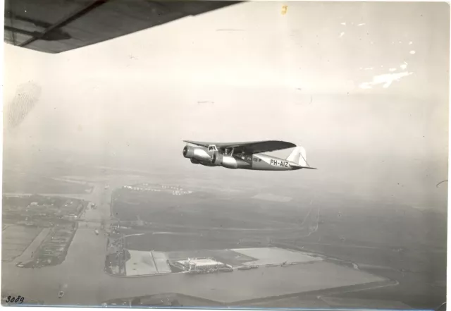 NETHERLANDS AVIATION 9 x OLD PHOTO - FOKKER PLANE - KLM - F/VF - @1