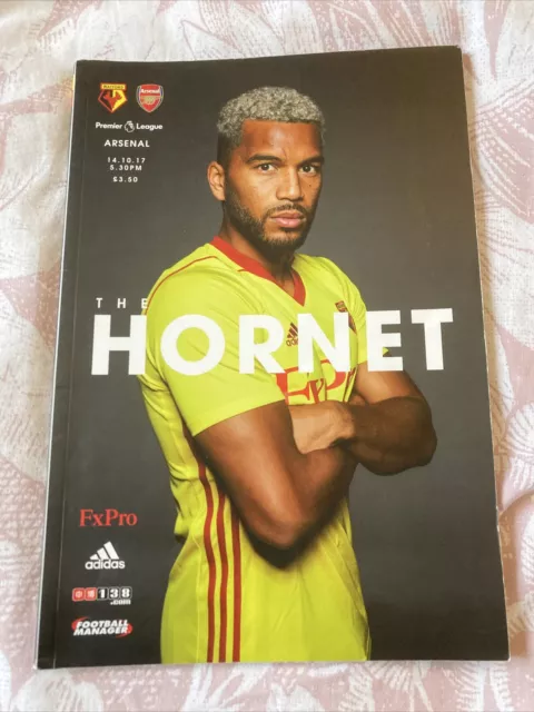 Watford V arsenal October 2017 Programme