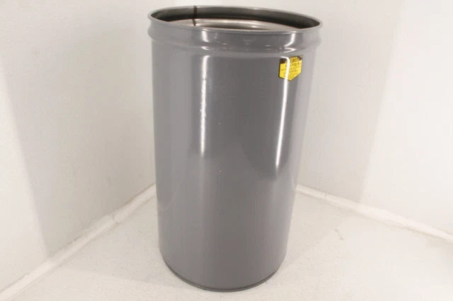 SEE NOTES Justrite 26615G Cease Fire Steel Paper Waste Receptacle 15 Gallon