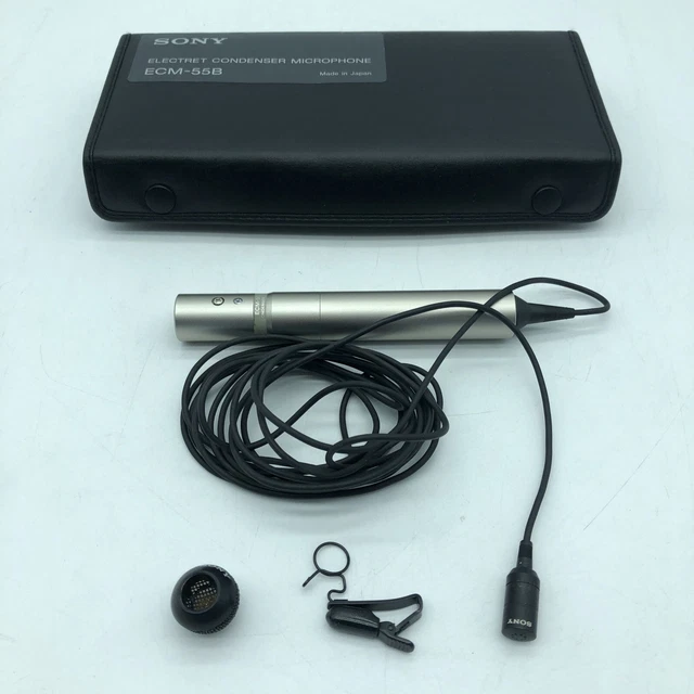 SONY ECM55B ELECTRET Condenser Microphone Omnidirectional Lavalier Mic