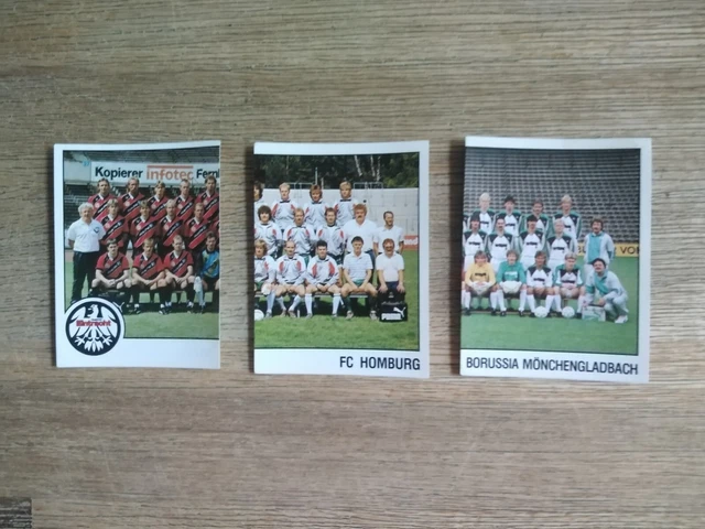 Panini Fußball Bundesliga 1988 Sammelbilder Konvolut 3x Mannschaftsfoto