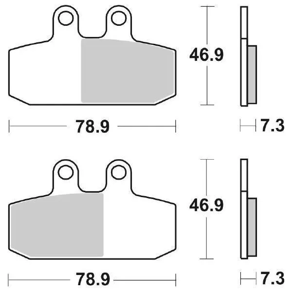 Pastiglie Freno Sbs 179 Ms Aprilia Atlantic 500 2001 2004