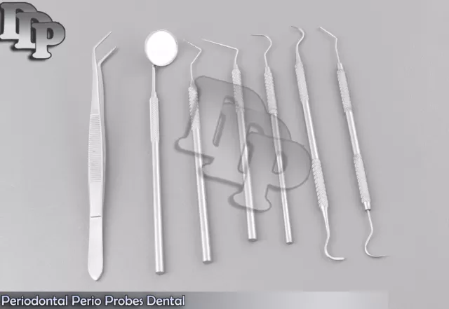 Periodontal Perio Probes Dental Diagnostic Examination Kit New