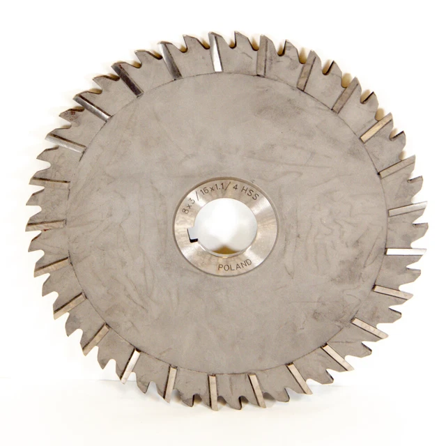 Dolfa 5-749-452 Side Chip Staggered Slitting Saw 8" x 3/16" x 1-1/4" 50T