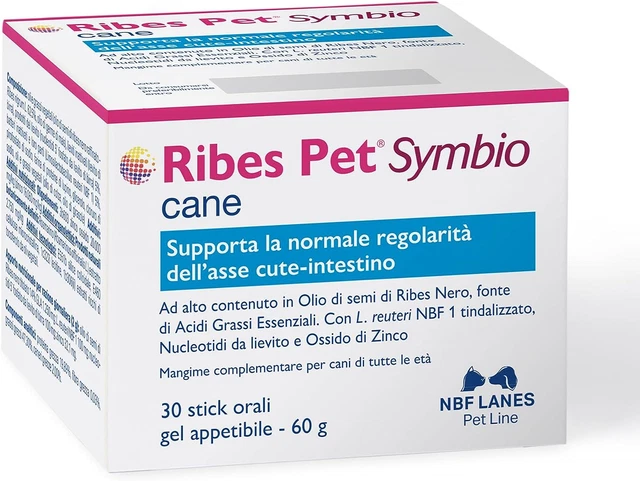| Ribes Pet Symbio Cane, Gel Appetibili 30 Bustine Da 2G, Supporta La Normale Re