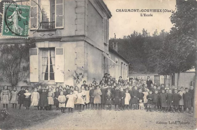 Cpa 60 Chaumont Gouvieux / L'ecole