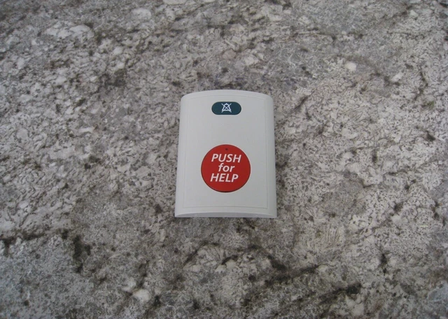 Rauland-Borg Responder 4000 R4KPB11 Nurse Call Push For Help Button Station Used