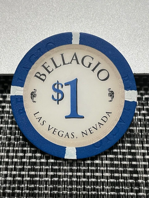 $1 Bellagio Gambling Casino Chip Poker Chip Token Las Vegas Nevada
