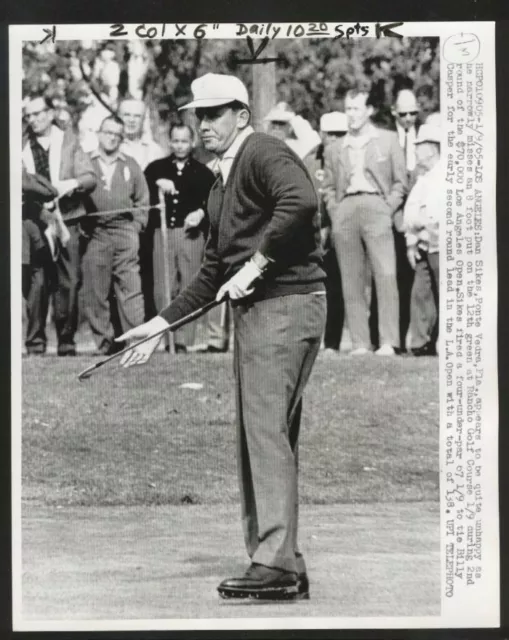 San Francisco Examiner Original Dan Sikes Golf Pga Vintage Photo Golfer