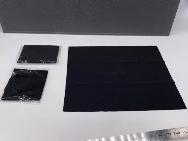 3 x panno per pulizia Armani panno per pulizia microfibra panno per occhiali orologi occhiali