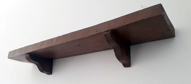 MENSOLA da parete RUSTICA in LEGNO MASSELLO ANTICO