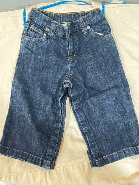 Baby Gap Infant Boy Denim Light Weight Jeans Color Blue Size 18/24 Months Eeuc