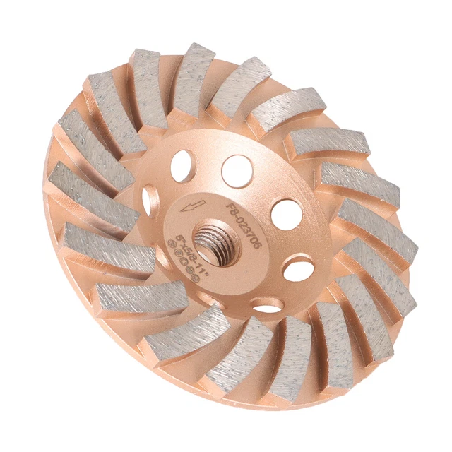 5 Inch Diameter 5/8-11" Arbor 18 Turbo Grinding Wheels For Concrete Masonry New