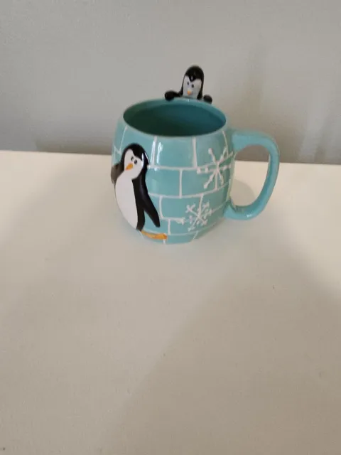 222 Fifth Artic Holiday Penguin Cup, Mug