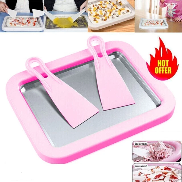 Hoja de hielo de plástico manivela manual de alta calidad para fabricante de helados