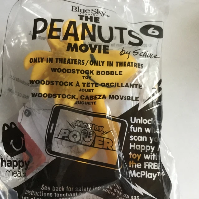 McDonald's Lot of 4 The Peanuts Movie 2015 Toys 3 Sealed 1 Opened