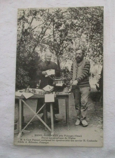 Cpa Orne 61 Mesnil Gondouin Environs De Putanges Presse Autographique Eglise