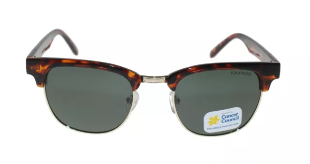 Cancer Council Mens Womens Classic Polarised Sunglasses ATHERTON TORT GREEN MONO