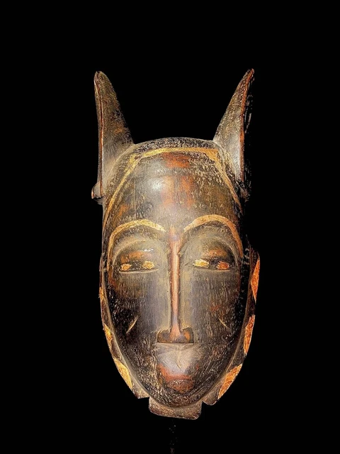 Maschera per il viso africano Arte tribale africana Maschera per il viso in...