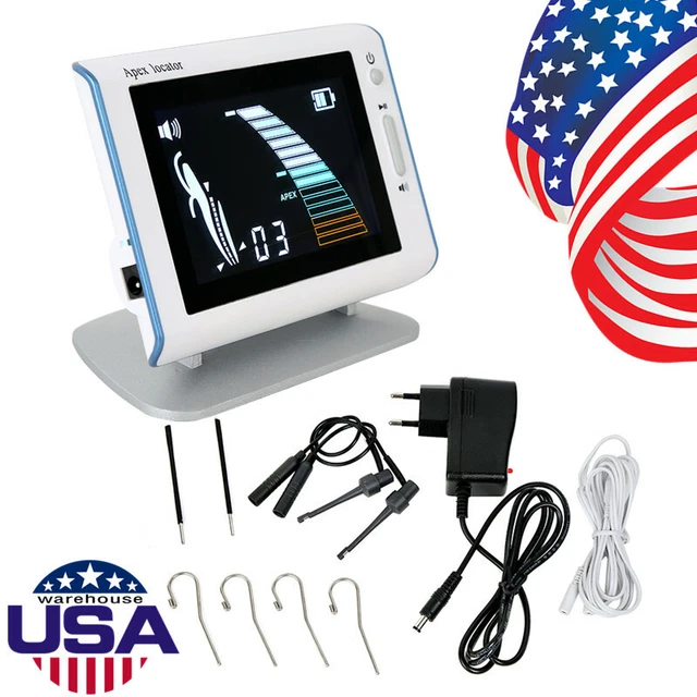 Dental Apex Locator DTE Electronic Apex Locators Bright LCD hook file clip probe