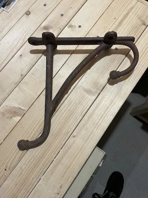 Vintage Cast Iron Hook Plant Hanger Barn Decor Shabby Chic 11”