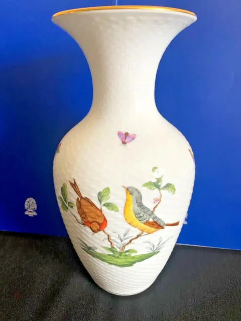 Herend Porcelain Handpainted Rothschild Vase 6953/Ro