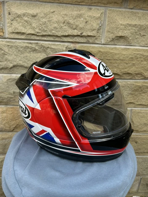 arai debut union helmet ARAI DEBUT FLAG Union Jack Full Face Motorcycle Helmet Size Small £299.99