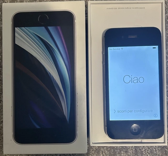 APPLE IPHONE SE 2nd gen (64GB)-black W/box (works, But Locked To