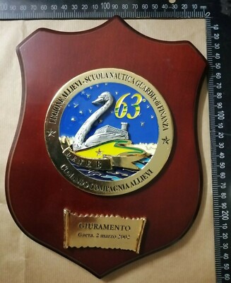 CREST GUARDIA DI FINANZA SCUOLA NAUTICA 63° CORSO LEGIONE ALLIEVI RARITA'!!! 