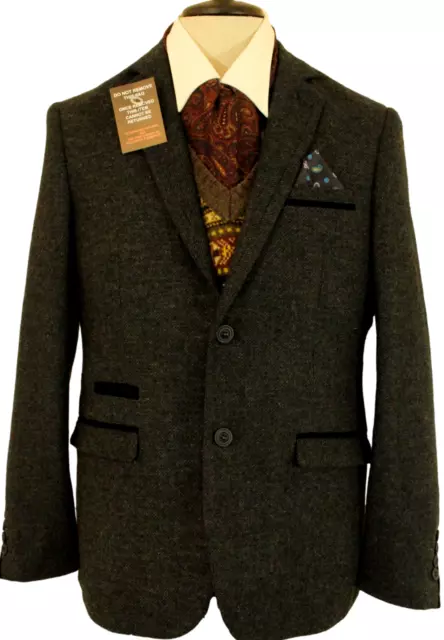 Marc Darcy Carlton Herrenjacke 40" Blau Tweed