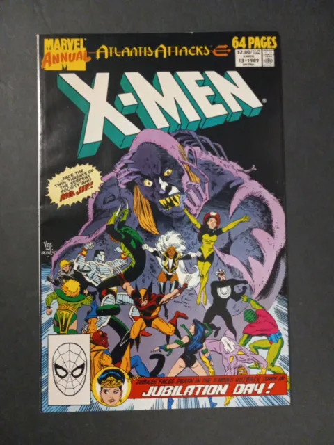 Uncanny X-Men vol 1 Annual # 13  Marvel Comics 1989 - Key Atlantis Attacks