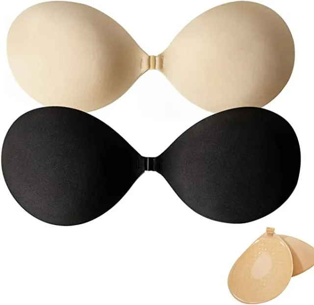 2 PAIRS STICKY Bras Adhesive Push Up Strapless Bra Invisible Teen Girls  (Cup:B) £19.03 - PicClick UK