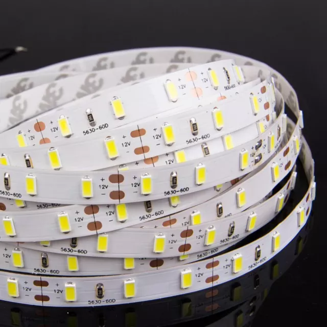 5M 5630 5050 3528 3014 SMD 300 600Leds Flexible Led Strip Light Waterproof DC12V 2