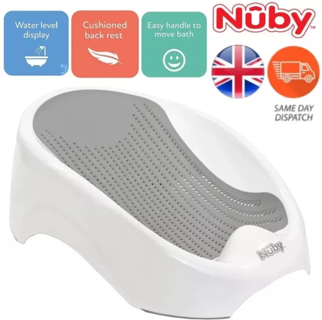 Nuby Baby Bath Tub Practical and Convenient to Use Suitable for Birth - White