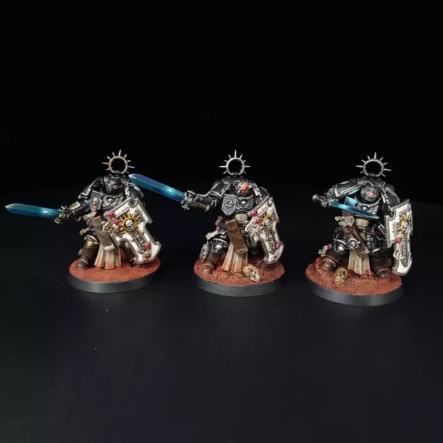 Warhammer 40k Bladeguard Veterans Painted Iron Hands Space Marine Games Workshop