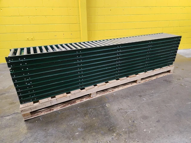 18" x 100' Gravity Roller Conveyor 1-3/8" rollers (#81) MANY AVAIL
